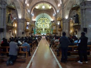 Sunday Mass, San Francisco Church  