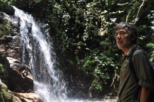 Andreas at waterfall