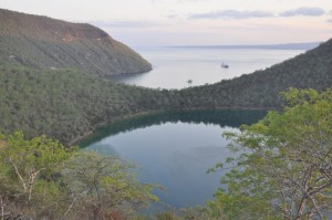 Darwin Lake (front) & Tagus Cove (back)