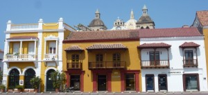Colonial buildings of different styles at former Slave Market
