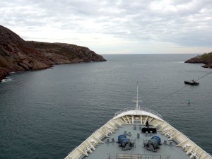 Leaving St John's Harbour