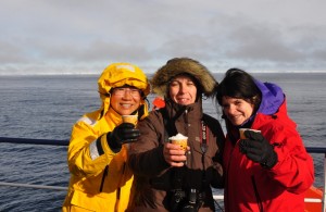 My cabin mates, Catherine (M) & Laurie (R)