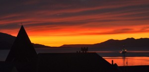 Terra del Fuego - Sunrise, view from Ushuia