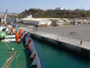 Arriving at Cabo Verde April 28, 2015