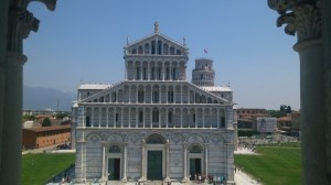 View of Duomo from window of Baptistry