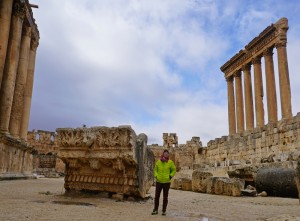 Temple of Jupiter (R); Temple of Baalbak (L)