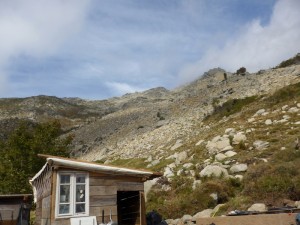 Looking back at the rugged and rocky terrain I had just walked over!