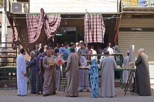 Buying bread for lunch, Edfu