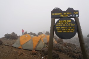 Ready to leave Barafu Camp!