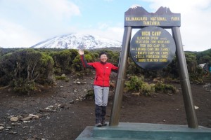 View of Kilimanjaro from High Camp on November 25